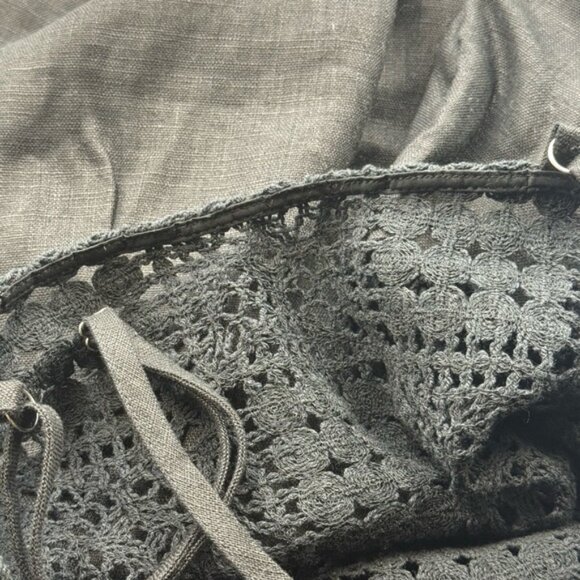 🆕 SIR THE LABEL 🧿 NWOT Rayure Tri Crochet Maxi Dress, Black Crochet, Sz 1 US 4 - Picture 14 of 15